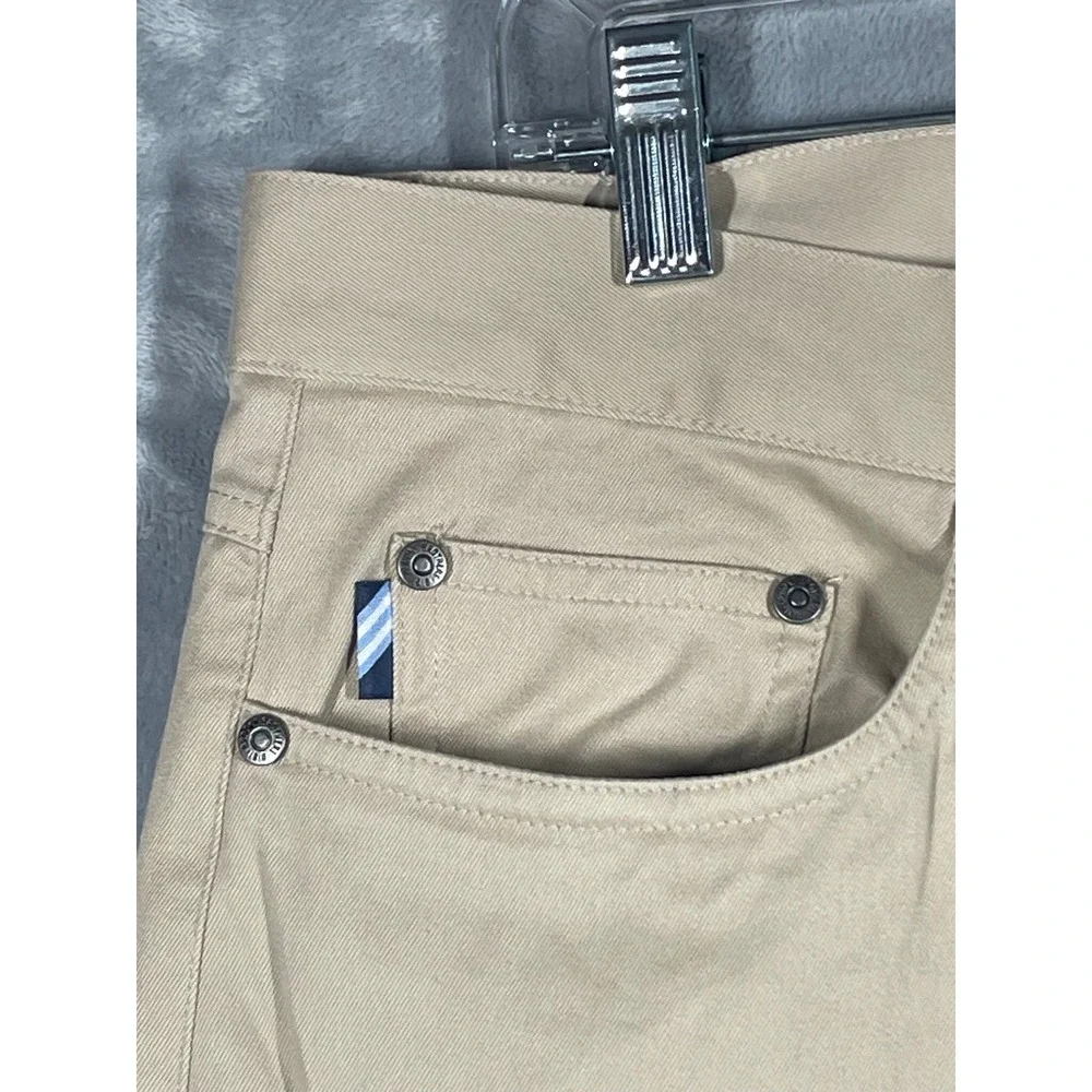 Brooks Brothers Mens Khaki Chino Pants Polyester Blend Casual W36 L32